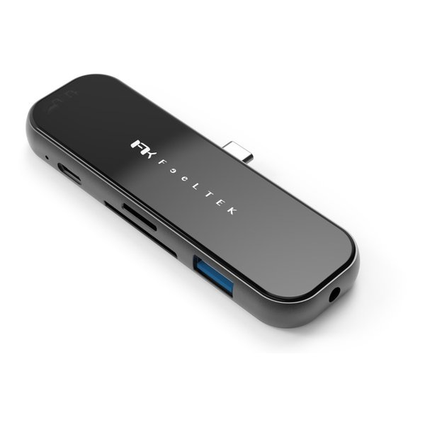 Jet Glass 6-in-1 USB-C Hub ブラック iPad Pro/MacBook/XPS対応