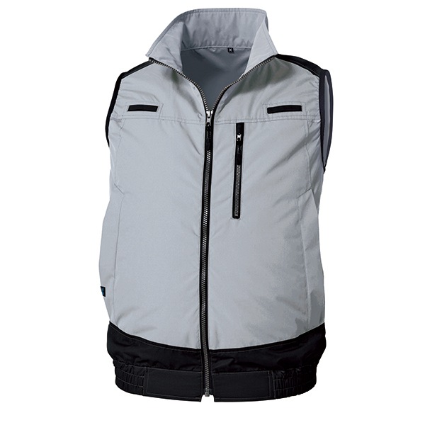 遮熱フルハーネス空調ベスト シルバー 4LKU92120K30S6