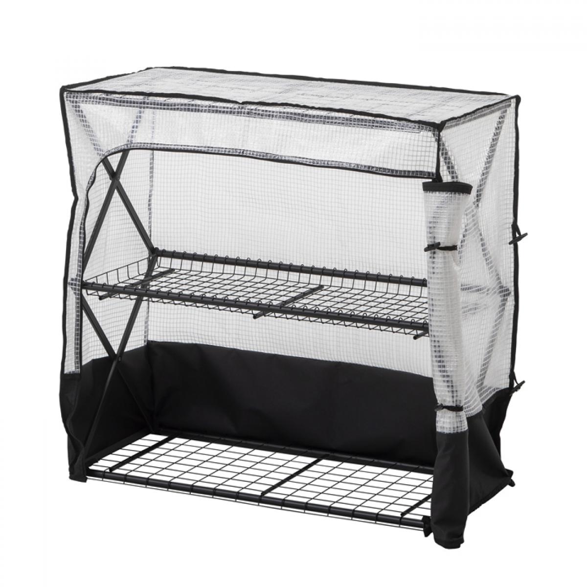 タカショー(TAKASHO) パンタグラックハウス S/A GFH-FS05S 組立品 ビニール温室 プランターラック 鉢台 スチール製 折りたたみ