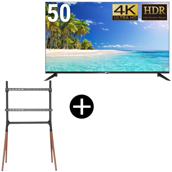 DMM.com DKS-4K50DG6 50型ワイド液晶ディスプレイ + DKS-LS4L テレビスタンド (43~65インチ) セット 48,729円