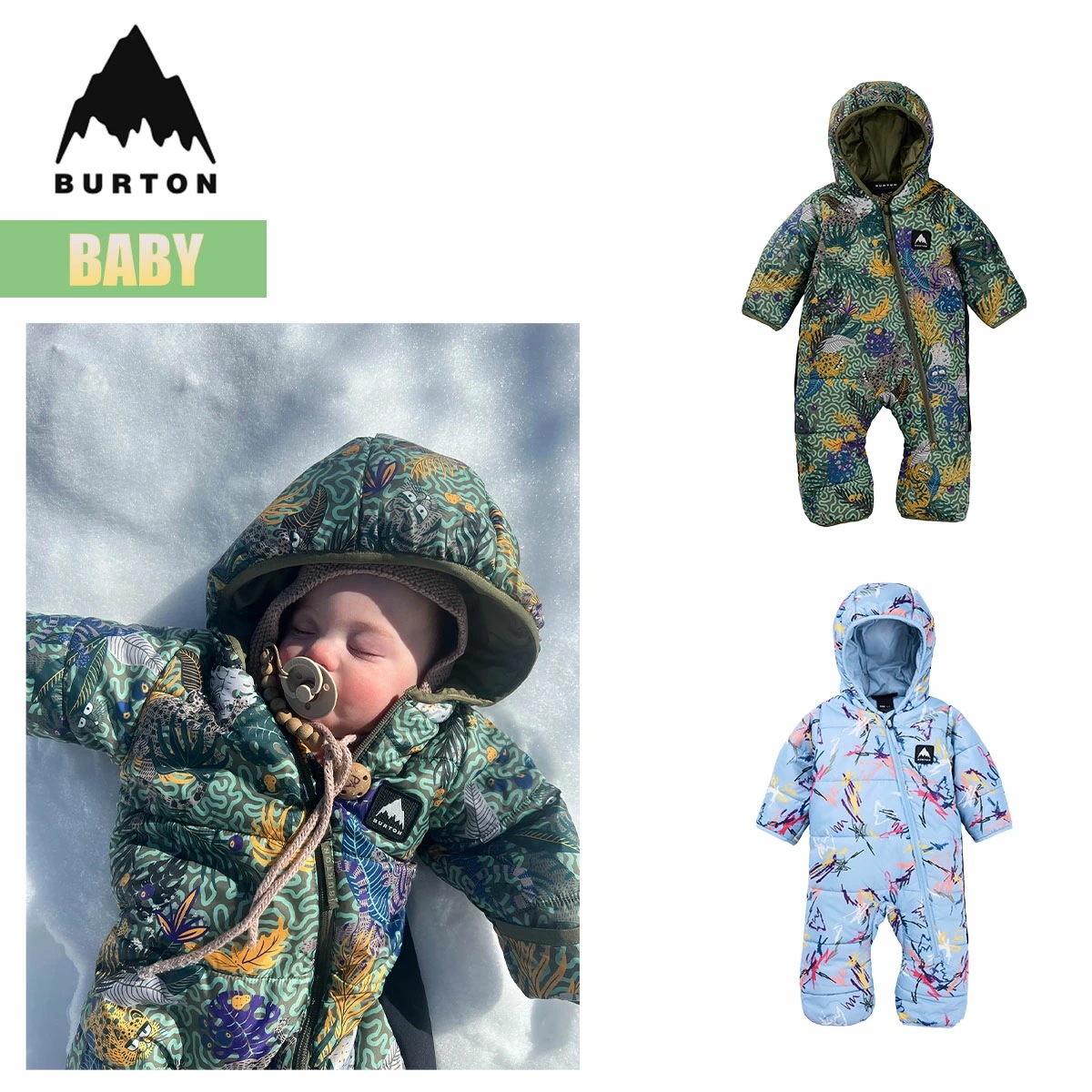 カバーオール アウター ベビー 25-26 トドラー バディ バンティングスーツ W26JP-171481 TInfants Burton Buddy Bunting Suit 防寒