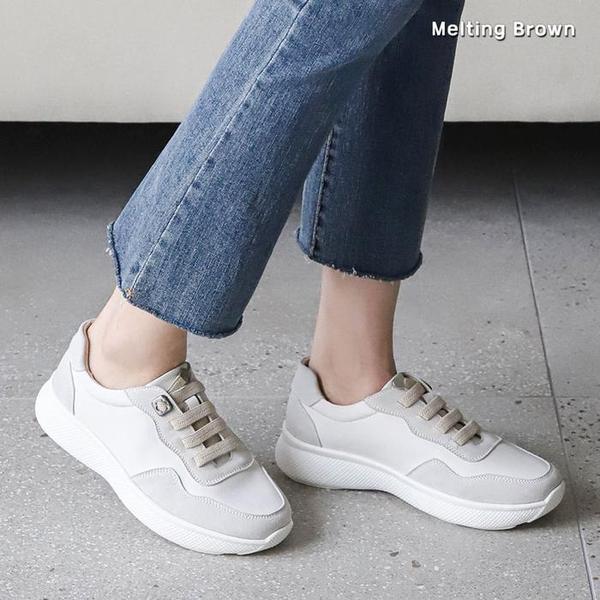 女性牛革スニーカー SS55