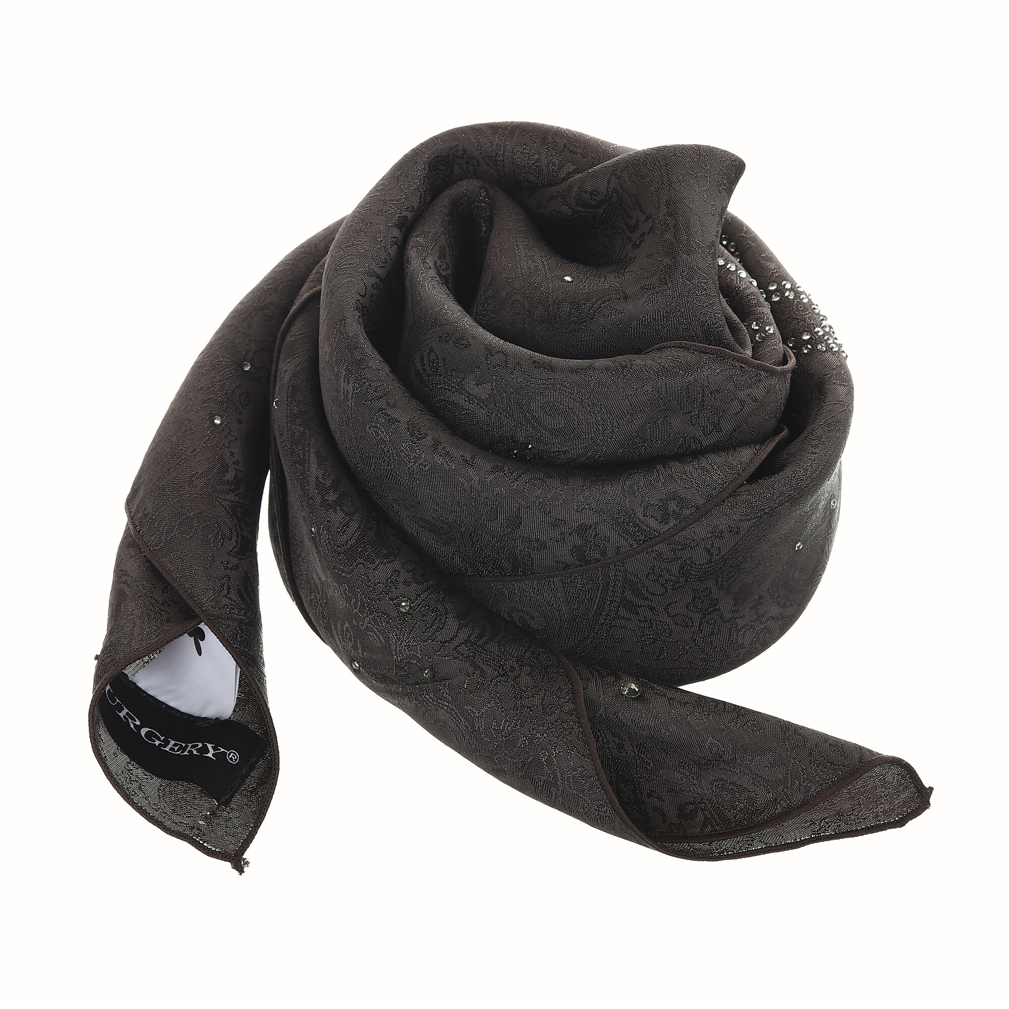 【SURGERY】 SURGERY PAISLEY ICE CLOVER SCARF : CHARCOAL