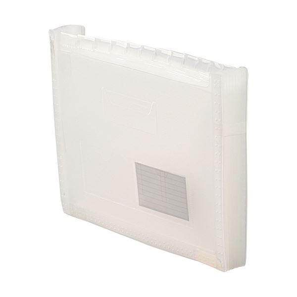 (まとめ) テージー ドキュメントファイル(のびる2) A4 13ポケット FD-243-17 1冊 (×5セット)