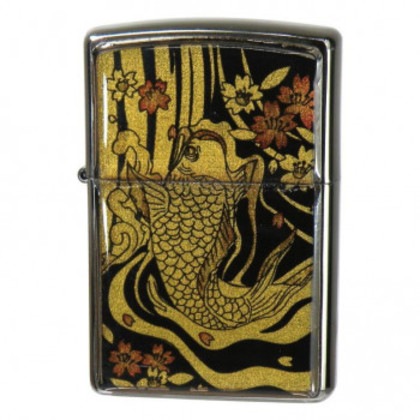 ZIPPO フレーム金箔エポ 鯉