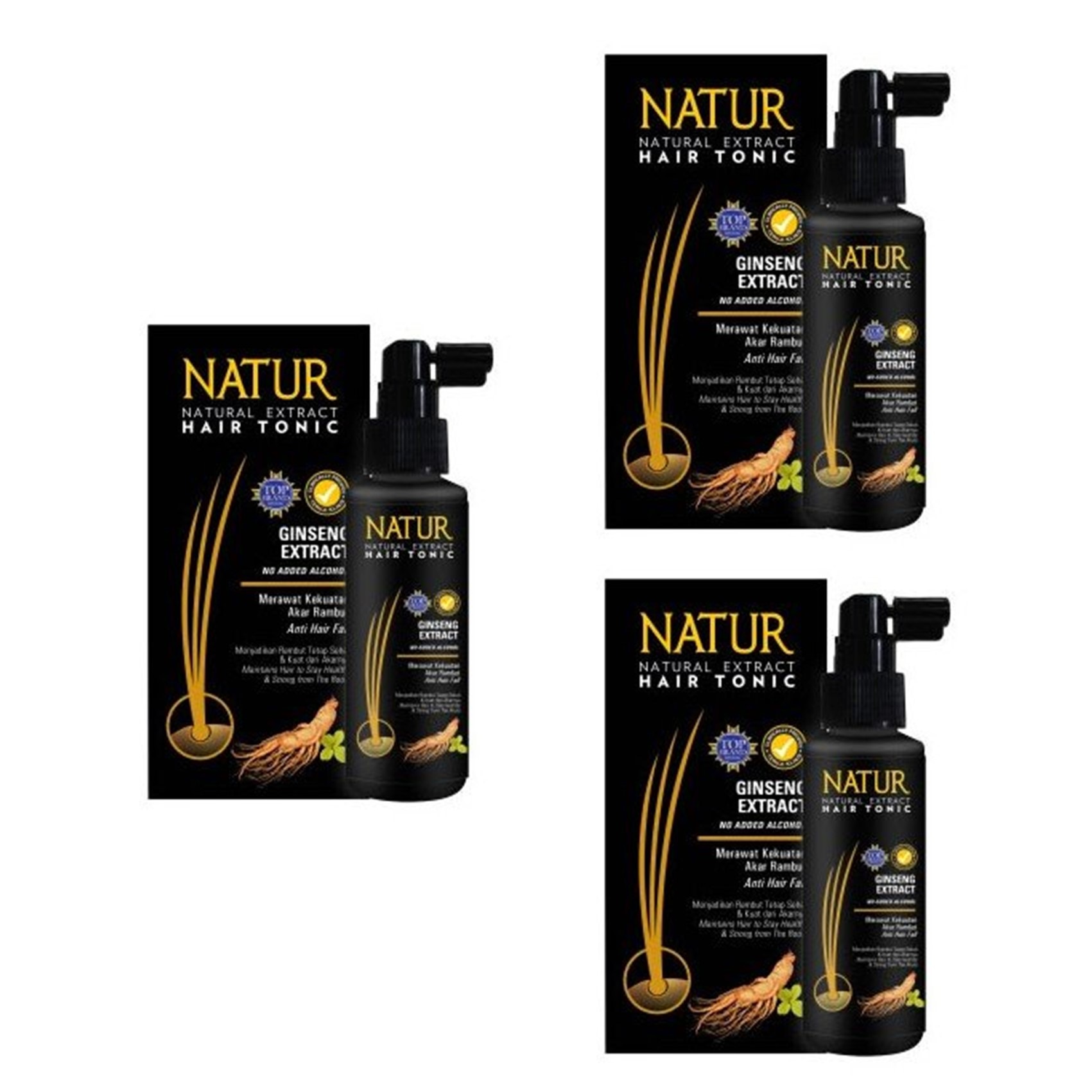 ハーバルヘアトニック 海外直送品 ジンセン 90mlx３個 頭皮エッセンス 当店の記念日 Vivalafocaccia Com