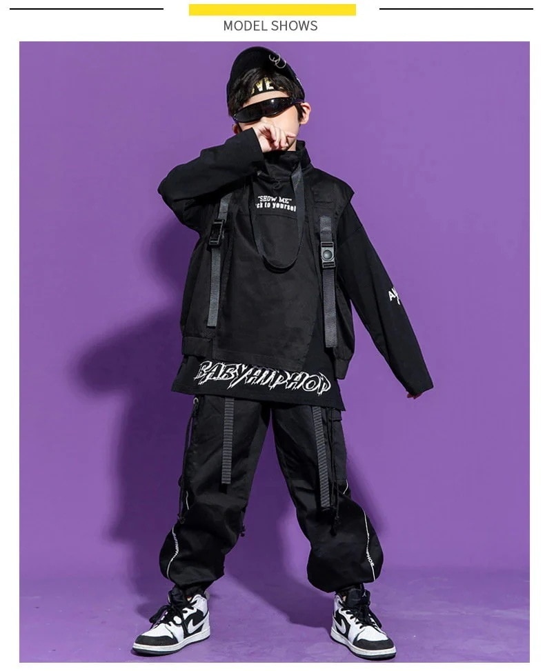 ダンス 韓国 ダンス 女の子 衣装 キッズ 衣装 キッズ 長袖tシャツ ガールズ ヒップホップ ベスト セットアップ ダンス 男の子 スポーツウェア ズ 衣装 ヒップホップ 黒 トレーナー 男女兼用女