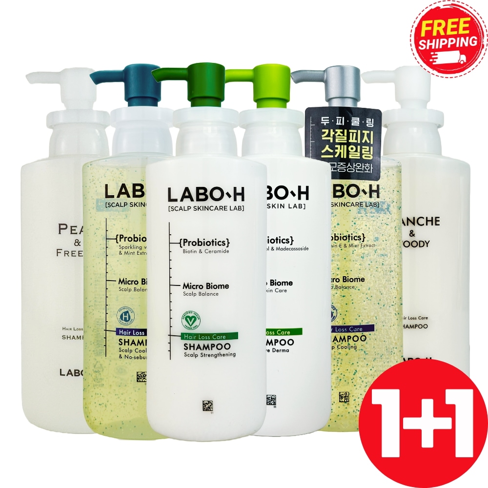 抜け毛緩和 頭皮ケア シャンプー 6種 選べる2個セット400ml [LABO-H]