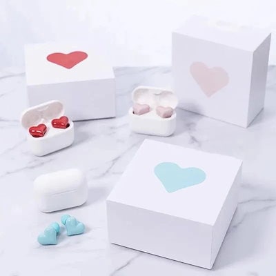 HeartBuds Bluetooth ワイヤレスイヤホン HeartBuds ワイヤレスイヤホン ブルー(ブルー): ファッション