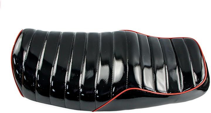 互換品 CB400SF CB400SB NC39 1999-2006 NC42 2007-2022 全年式対応 シート(ブラックエナメルレッド, 純正品と同様)