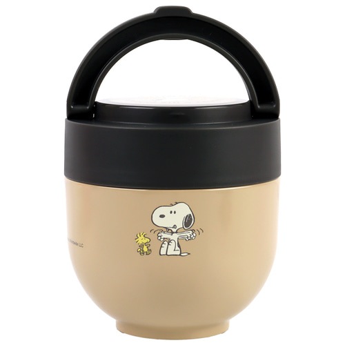 PEANUTS スヌーピー 折り畳みハンドル型 保温お弁当箱 540ml