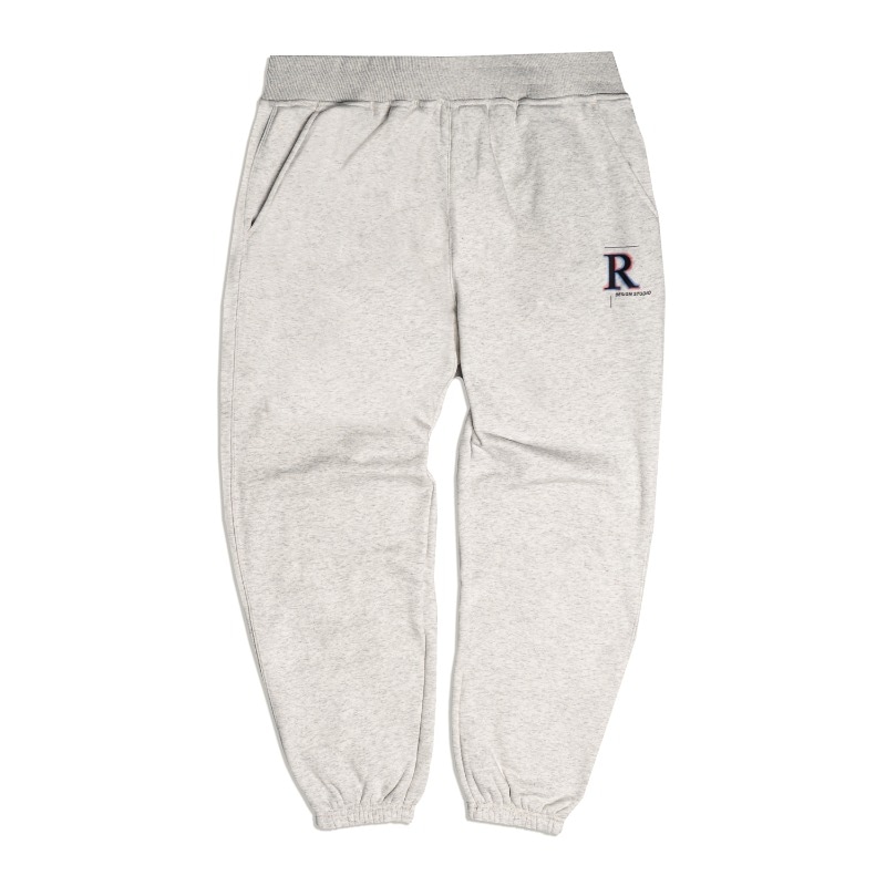 [ランオフ]イニシャルR 起毛トレーニングパンツ_オートミールメランジ[CNPC8070] 9,500円