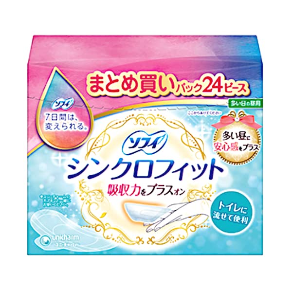 『10個セット』ユニ・チャーム ソフィシンクロフィット 24枚
