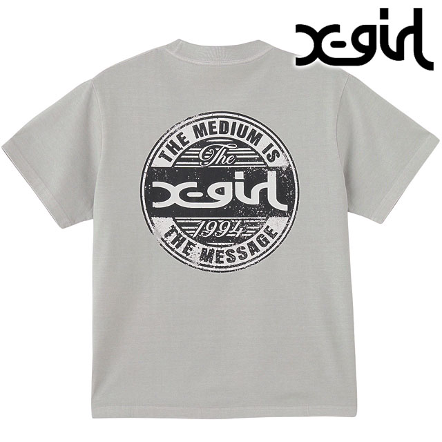 メール便 ピグメント ディストレスドサイクルロゴ ショートスリーブTシャツ [105252011017] レディース トップス 半袖 LtGREY ライトグレー 正規取扱店