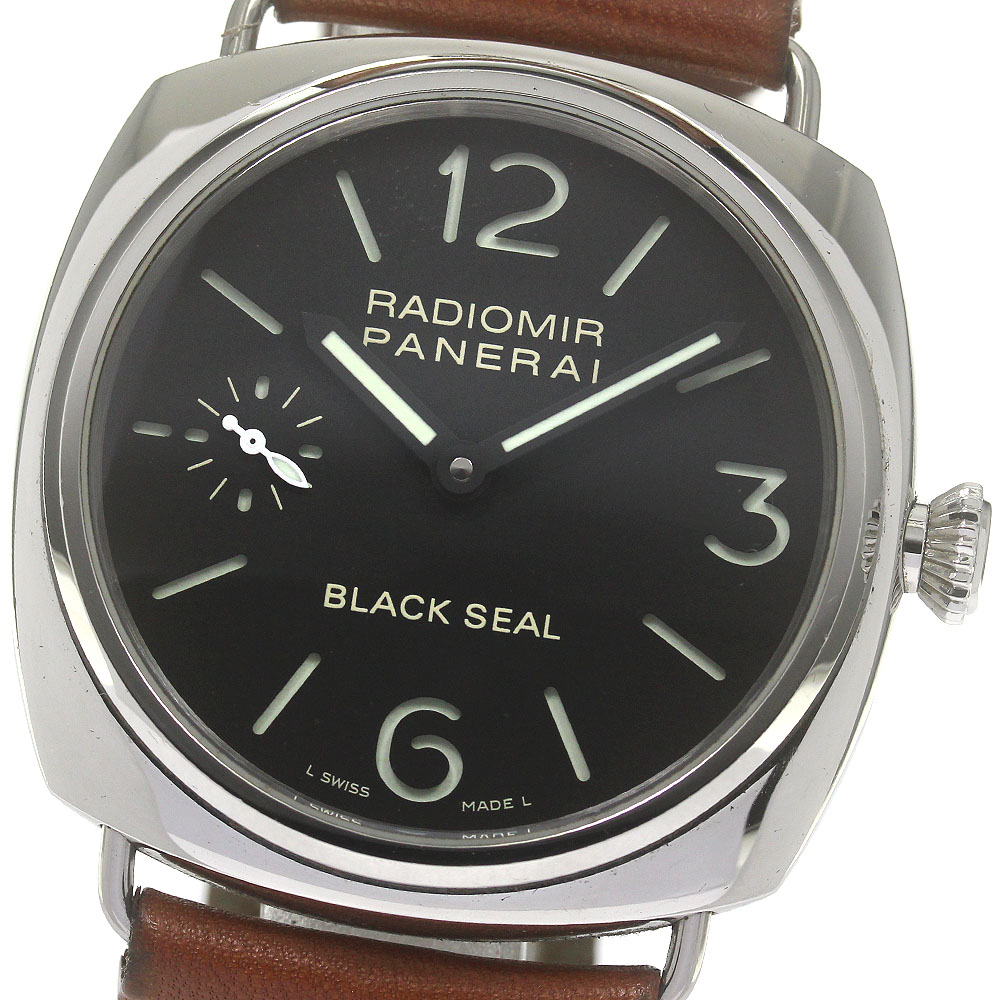パネライ PANERAI PAM00183 ラジオミール ブラックシール スモールセコンド 手巻き メンズ 保証書付き_866070【中古】