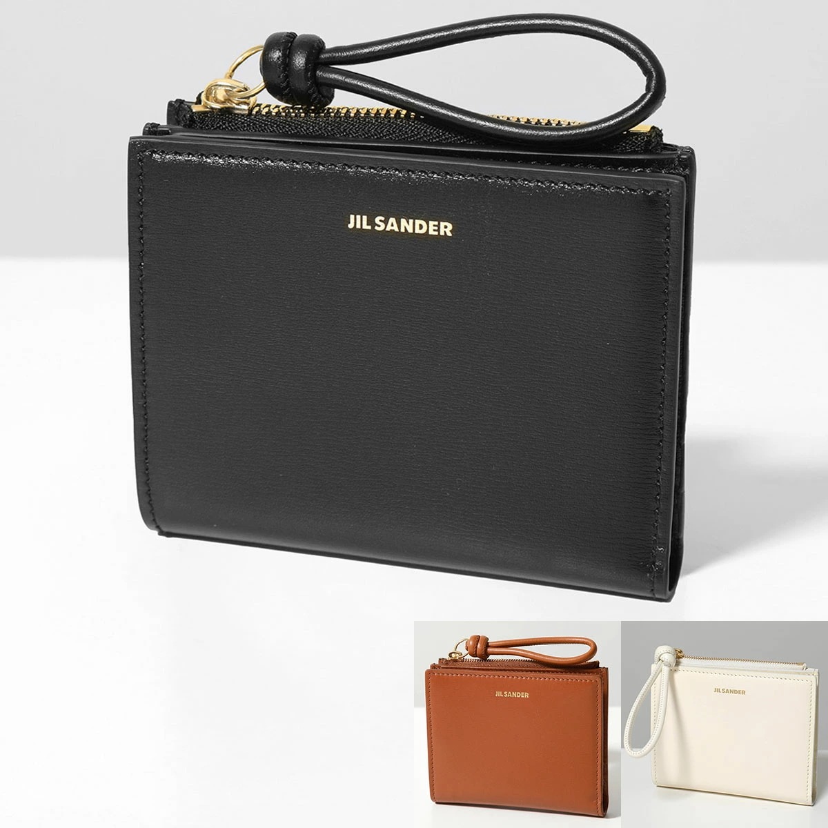 JIL SANDER ジルサンダー 二つ折り財布 J07UI0016 P4841 P5244 P5354 レディース レザー ミニ財布 豆財布 ロゴ カラー15色