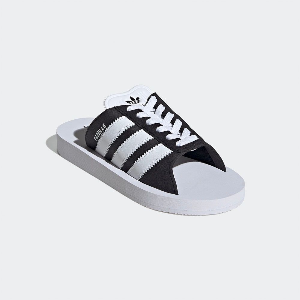 アディダスガゼルビーチスライド-ブラック/JQ7421