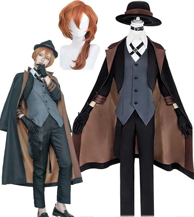 【2枚購入で100円OFF】仮装 文化祭 学園祭 クリスマス ハロウィン コスプレ衣装 靴 ウィッグ 衣装 文豪ストレイドッグス なかはらちゅうや 文スト 中原中也