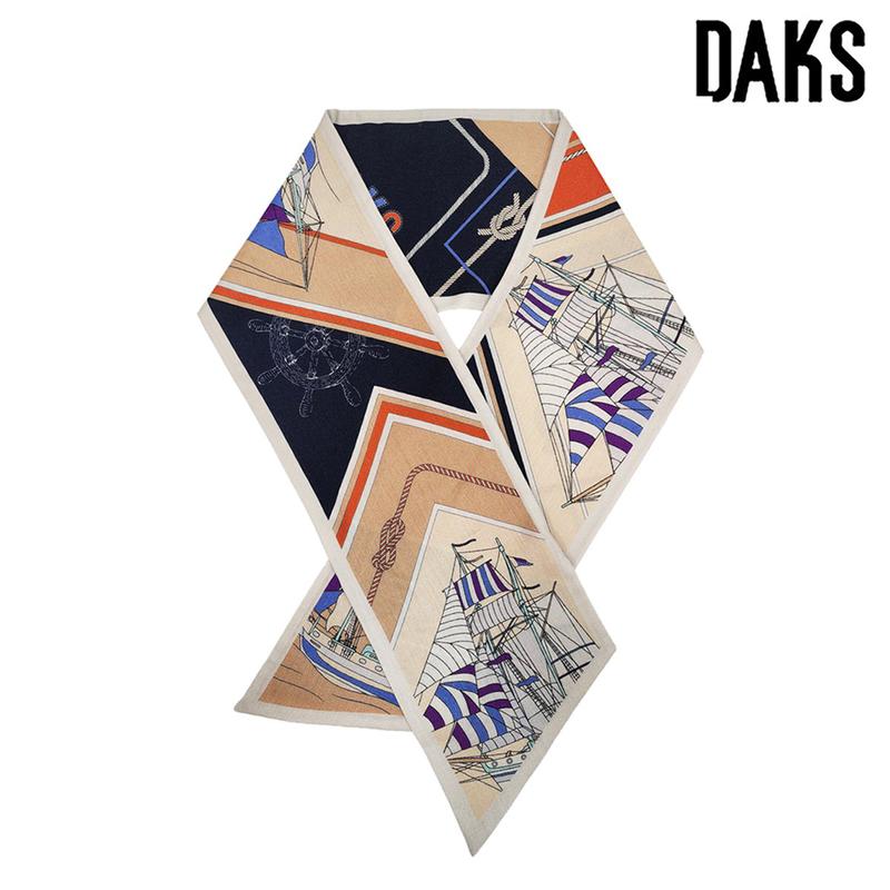 ウールシルク混紡スカーフ FKO001I