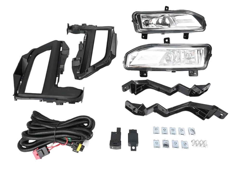 日産 用 エクストレイル 2017- 後期 フォグランプ セット フロント ライト カバー 左右 T32 キット NT32 HT32 HNT32 X-TRAIL 純正 タイプ ベゼル 外装 社外品