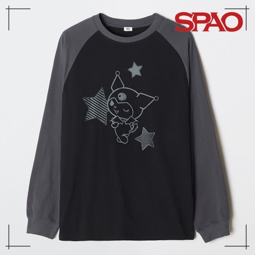 SPAO公式 サンリオ 長袖 (BLACK)