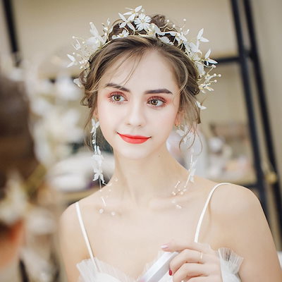 Qoo10] 女性のヘアチェーンウェディングブライダル
