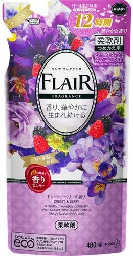 フレア フレグランス 柔軟剤 ドレッシー＆ベリー 詰替用 480mL x5袋