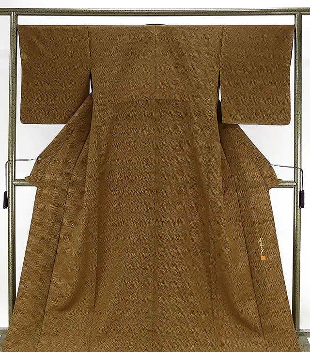 単衣 小紋 新品仕立済 正絹 単衣 染色作家 斉藤三才作 小紋 新品 仕立て上がり 着物