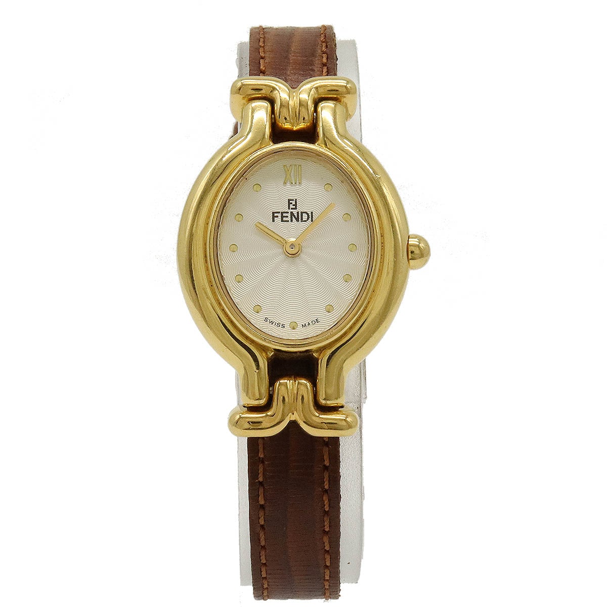 チェンジベルト GP 革ベルト シルバー文字盤 レディース クォーツ 腕時計 640