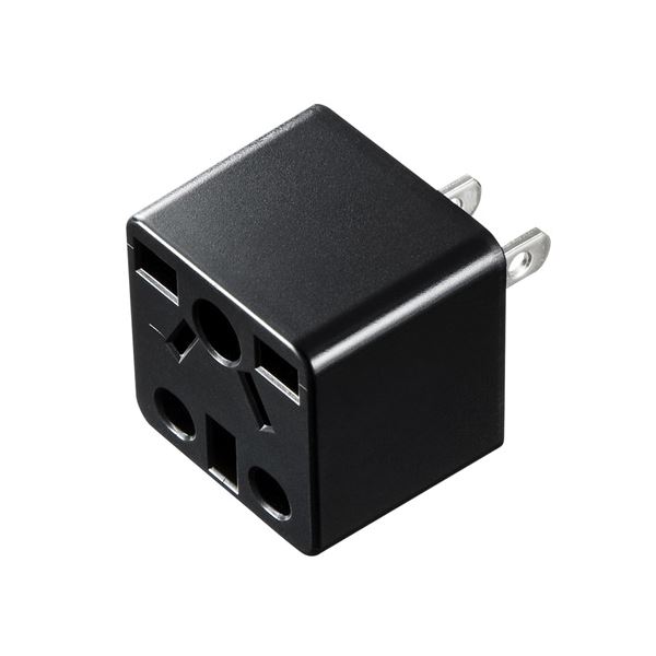 (まとめ) サンワサプライ 日本専用マルチタイプ電源変換アダプタ TR-AD5BK (×3セット)