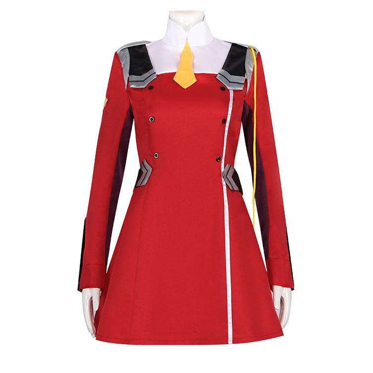 【品質保証 一部分3日出荷】ダリフラ ゼロツー ワンピース コスチューム コスプレ衣装 2点セット サイズ SXXXL