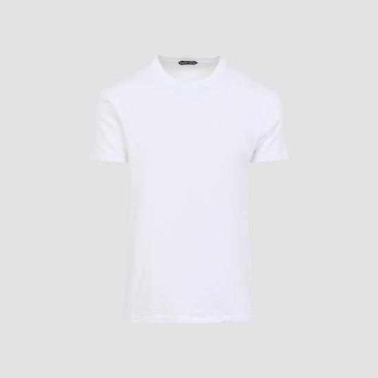 TOMFORD Men T-Shirts JCS032 JMC111 WAA OPTICAL WHITE