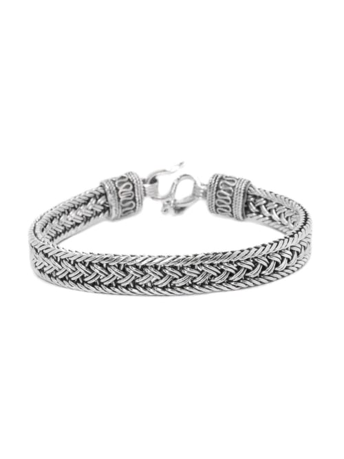 【HARANG】 HR 142B_Silver Chain Hook Bracelet 正規品