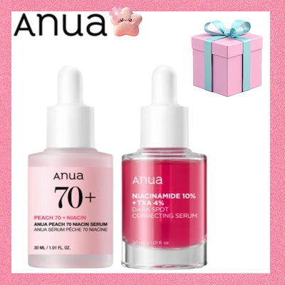 アヌア　桃ナイアシン　セット ANUA (アヌア) 桃70％ ナイアシンセラム ダブルセット | V