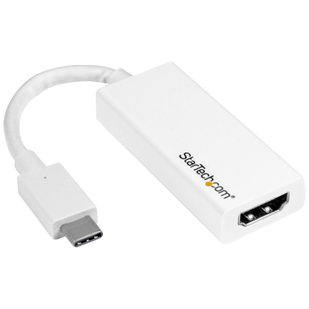 StarTech.com [CDP2HD4K60W] USB-C - HDMI変換アダプタ ホワイト