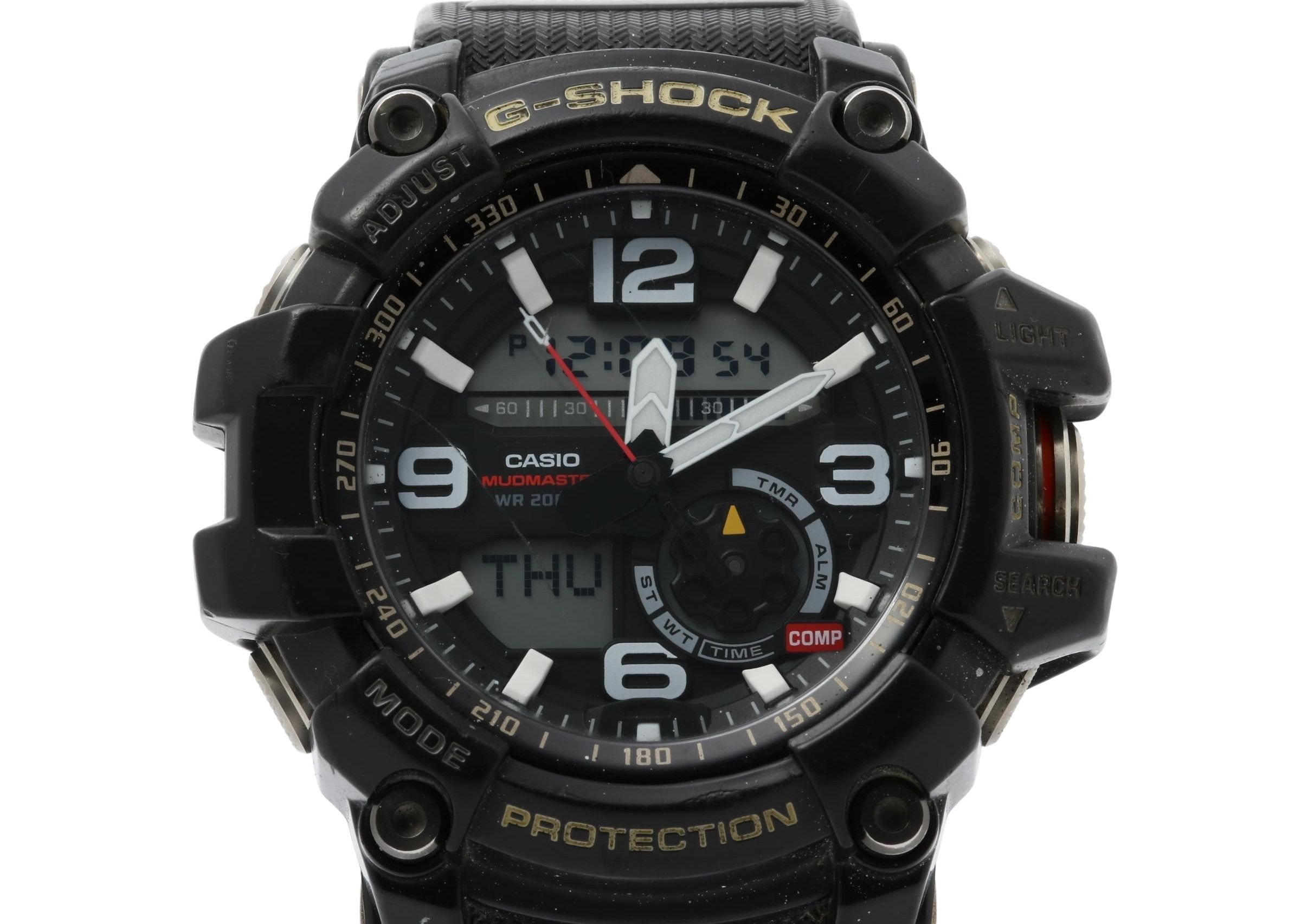 時計 G-SHOCK MASTER OF G - LAND MUDMASTER 樹脂／ステンレススチール GG-1000-1AJF デジアナ ブラック メンズ時計【本物保証】