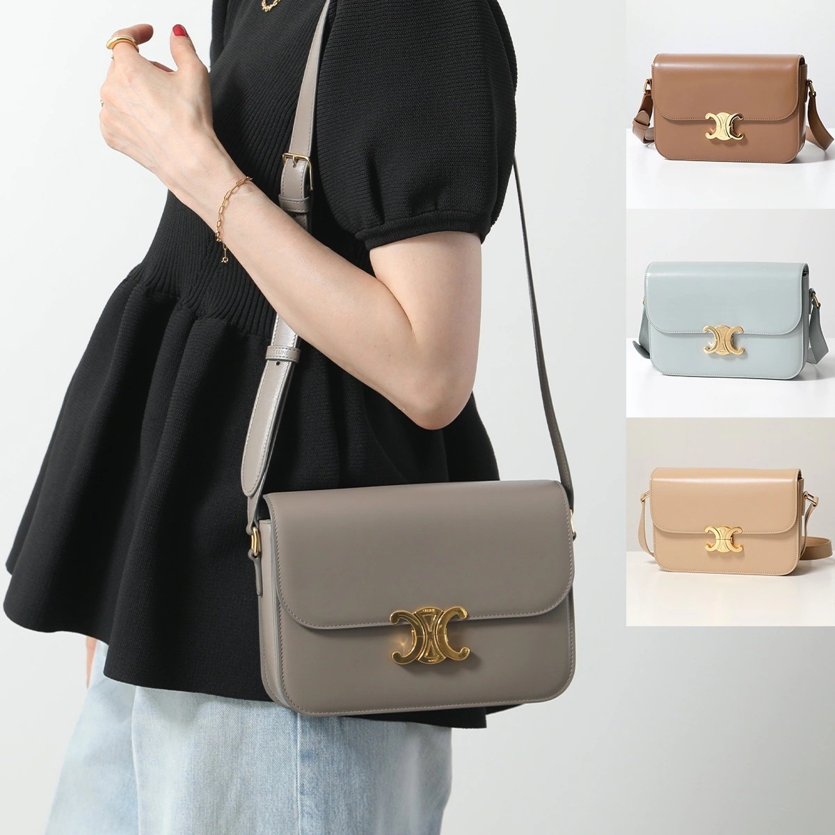 CELINE セリーヌ バッグ Classique Triomphe トリオンフ 187363BF4.18BU 187363BF4.07SZ 187363BF4.03ND 187363BF4.10BL 257,535円