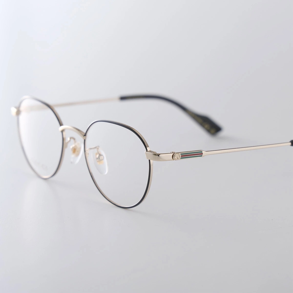 GUCCI グッチ メガネ GG1747OA メンズ ボストン型 ラウンド フルリム クリングスタイプ メタルフレーム アジアンフィット 001/GOLD-GOLD-TRANSPARENT