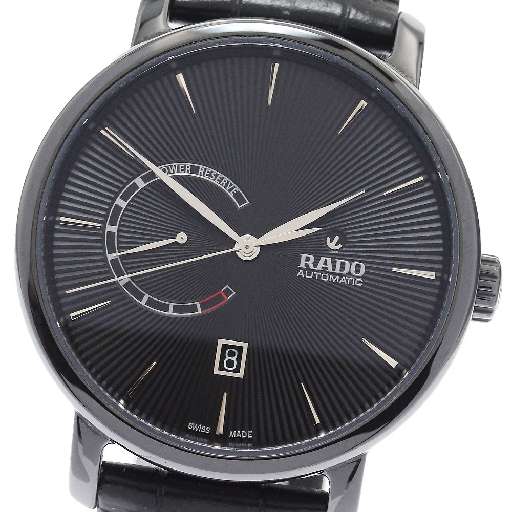 ラドー RADO 772.0137.3/R14137156 ダイヤマスター デイト パワーリザーブ 自動巻き メンズ 美品 _912011【中古】