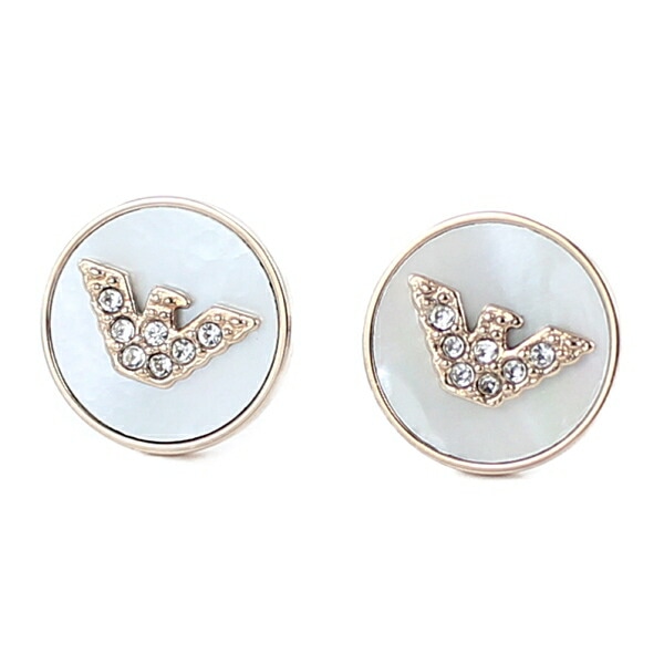 エンポリオアルマーニ ジュエリー ファッション アクセサリー PIASU ピアス パール クリスタル ローズゴールド EGS2311221 誕生日プレゼント ポイント消化