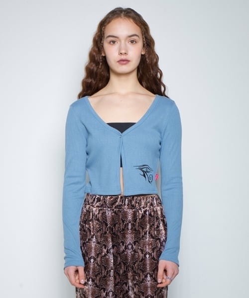 3RD EYE V-NECK CARDIGAN_BLUE