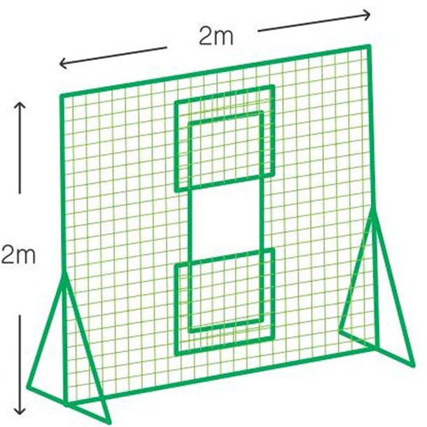 カネヤ KANEYA マシーン前用ダブルネット取替用(硬式軟式兼用) 野球 ソフトネット (KB1350WN)