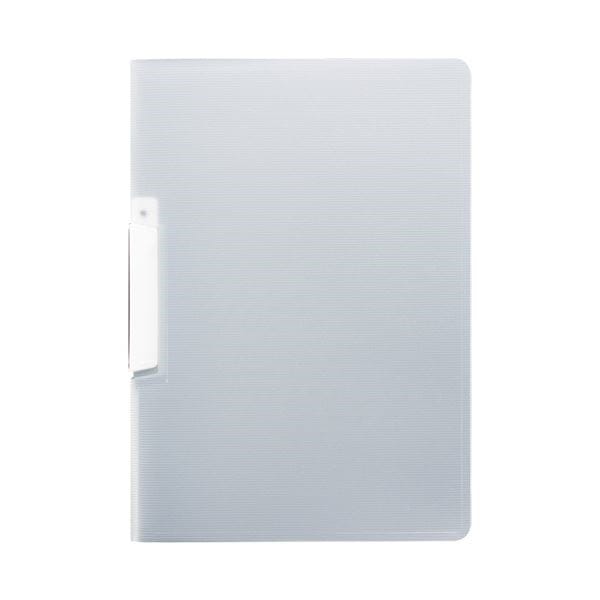 （まとめ） TANOSEE スライドクリップファイルA4タテ 白 1冊 [x100セット]