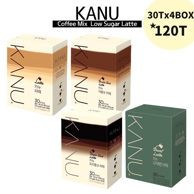 ラテ120個「30個x4BOX」好みで選べる韓国コーヒーミックス