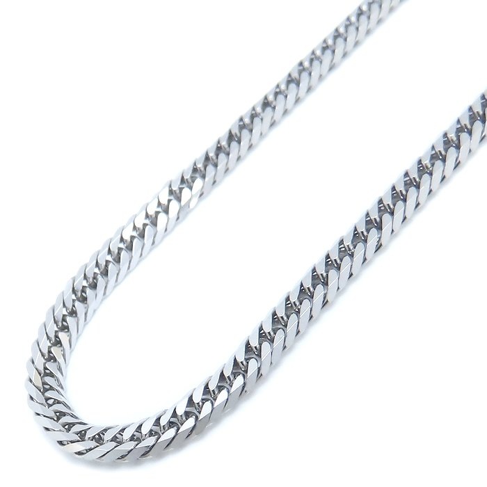 喜平ネックレス Pt850プラチナ レディース 6面 ダブル 40.5cm 12.8g/76283【中古】