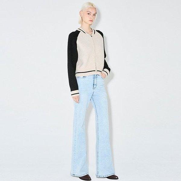 女性Lトーンフレアフィットデニムパンツ_DG