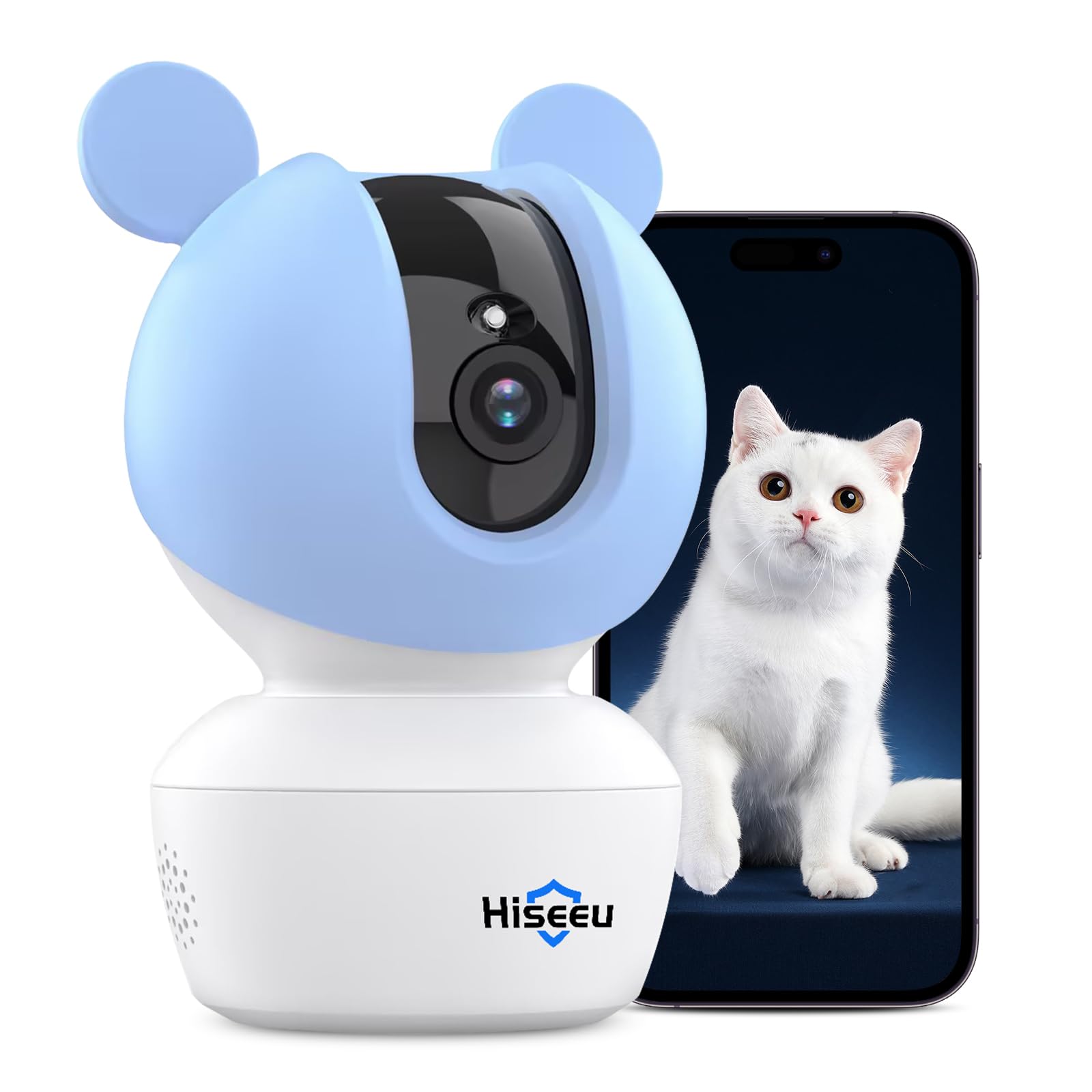 【ダイナミック版・400万画素】Hiseeu ネットワークカメラ IPカ メ ラ PTZ 監視カメラ Alexa 屋内 カメラ（暗視撮影 ）（双方向音声）（動体検知）家庭監視ベビー/ペット/高齢者見守
