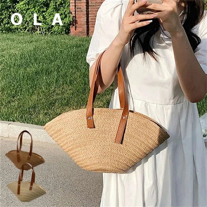 【20点セット】かごバッグ 小さめ 大容量 軽量 レディース トートバッグ 夏 きれいめ 編みバッグ 肩掛け カゴバック ペーパー バケットバッグ 夏バッグ 手提げ ママバッグ マザーズバッグ 海バッ