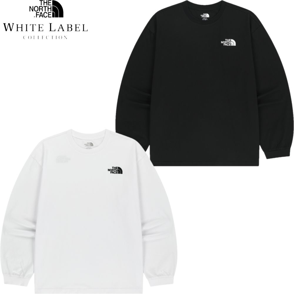 【韓国限定モデル】 WHITE LABEL/ESSENTIAL L/S R 長袖Tシャツ/ユニセックス/NT7TS02