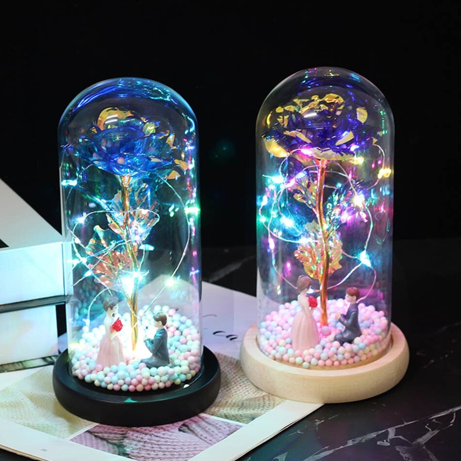 造花,24K,偽物の花,花,クリスマスの飾り,バレンタインデーのギフト,新しい